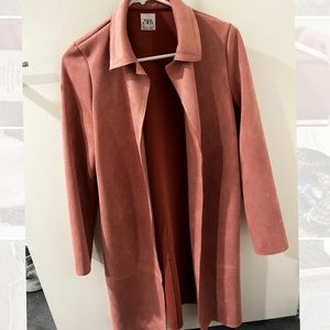 Zara Faux Suede Coat